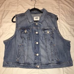Jean vest plus size Old Navy